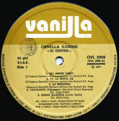 Ornella Vanoni - Io Dentro
