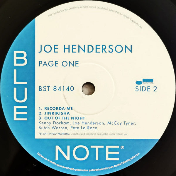 Joe Henderson - Page One