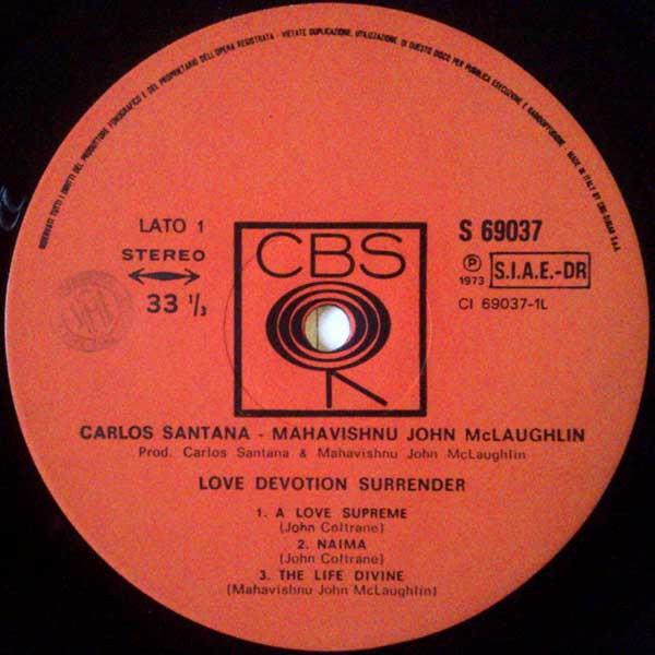 Carlos Santana - Love Devotion Surrender