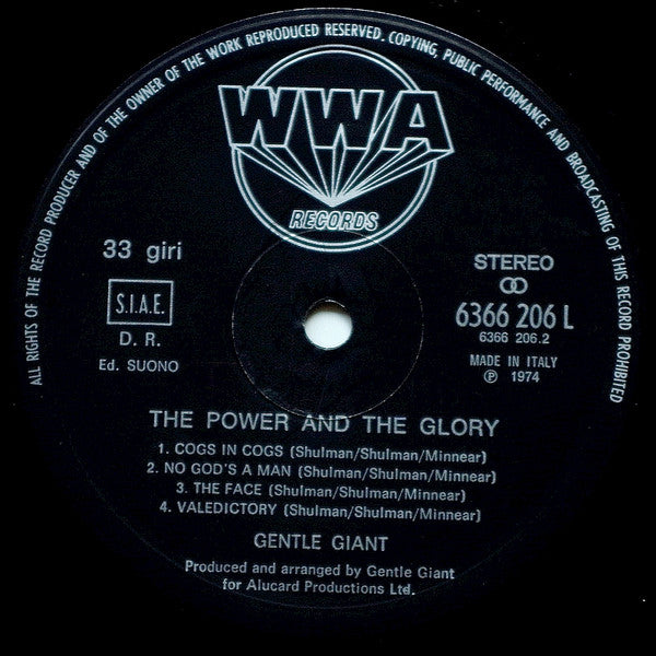 Gentle Giant - The Power And The Glory