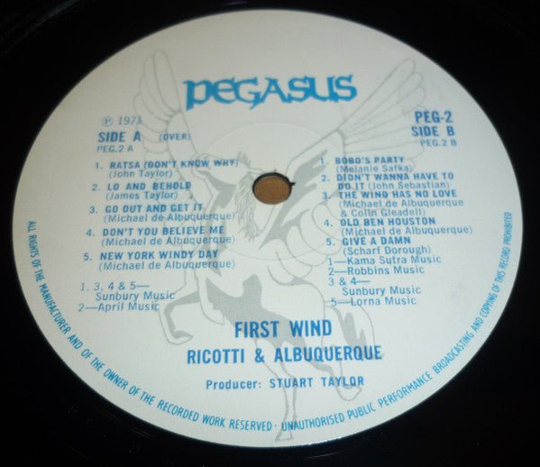 Ricotti & Albuquerque ‎– First Wind