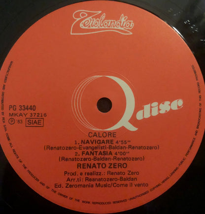 Renato Zero - Calore