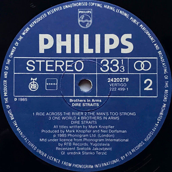 Dire Straits - Brothers In Arms
