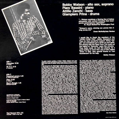 Bobby Watson - Live In Europe - Perpetual Groove