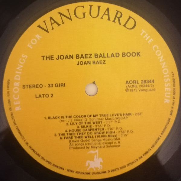 Joan Baez - The Joan Baez Ballad Book