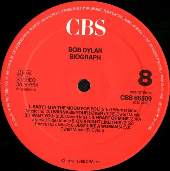 Bob Dylan - Biograph (Box)