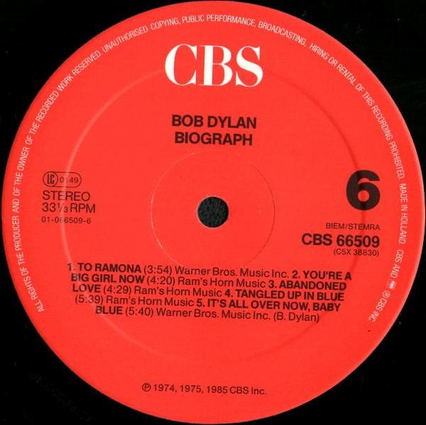 Bob Dylan - Biograph (Box)