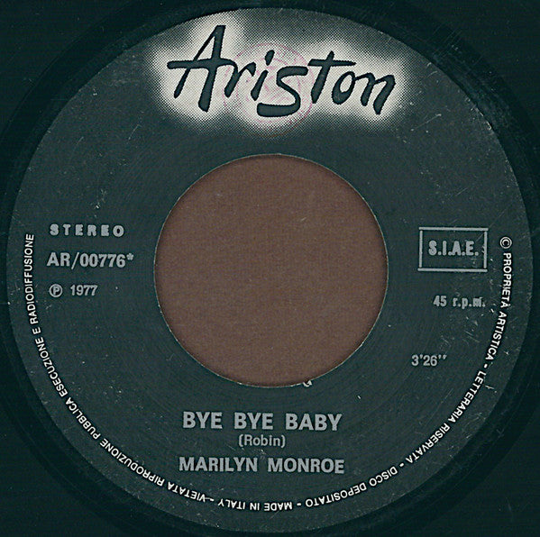 Marilyn Monroe - Bye Bye Baby