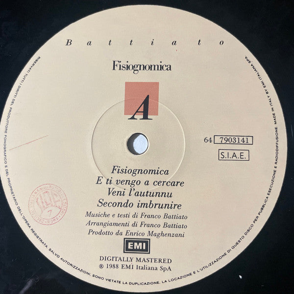 Franco Battiato - Fisiognomica