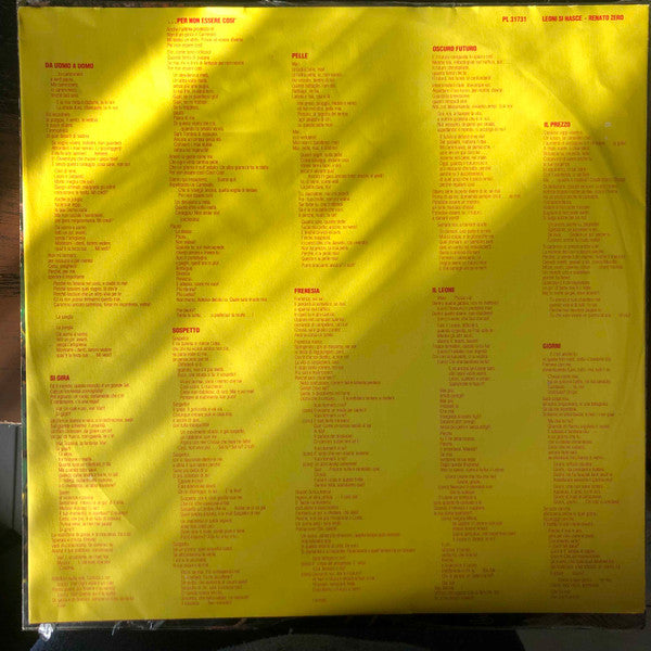 Renato Zero - Leoni Si Nasce