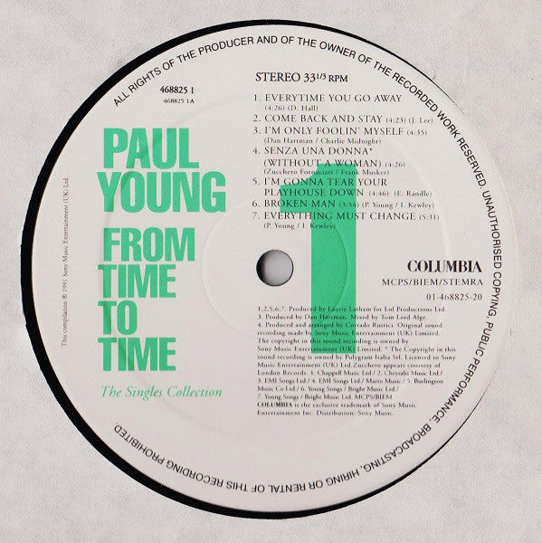 Paul Young - From Time To Time (The Singles Collection)