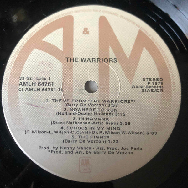 Various - The Warriors - I Guerrieri Della Notte (Colonna Sonora Originale Del Film)