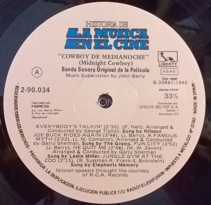 Various - Midnight Cowboy = Uomo da marciapiede (Original Motion Picture Score)