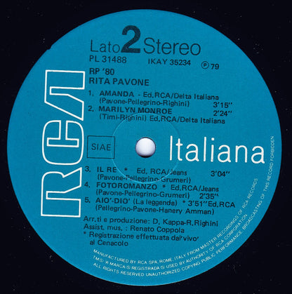 Rita Pavone - RP '80