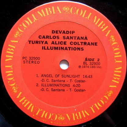 Devadip Carlos Santana & Turiya Alice Coltrane ‎– Illuminations