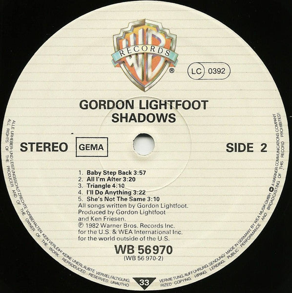 Gordon Lightfoot - Shadows
