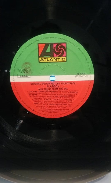 Various - Platoon (Original Motion Picture Soundtrack And Songs From The Era)