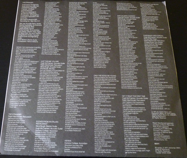 Billy Joel - The Stranger