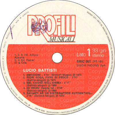 Lucio Battisti - Lucio Battisti