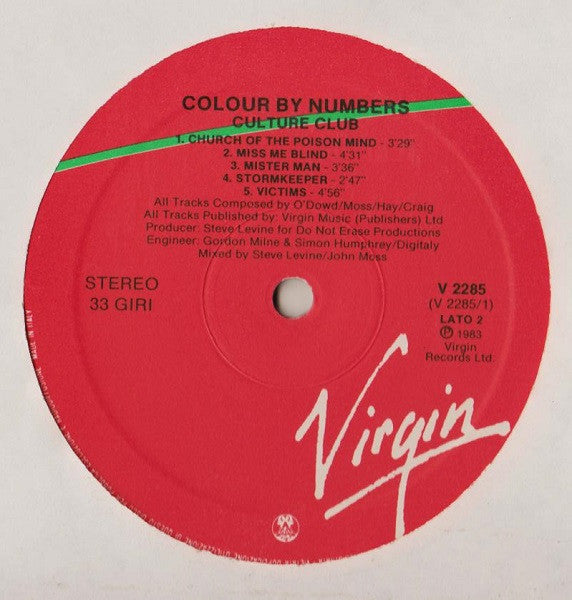 Culture Club - Colour By Numbers
