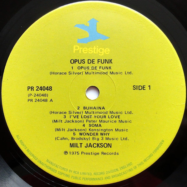 Milt Jackson - Opus De Funk