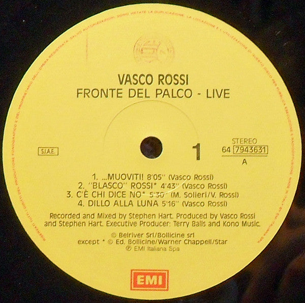 Vasco Rossi - Fronte Del Palco - Live