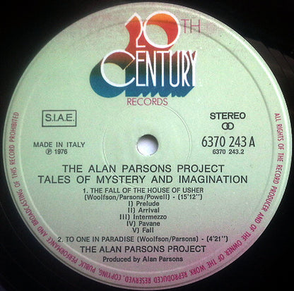 The Alan Parsons Project - Tales Of Mystery And Imagination - Edgar Allan Poe