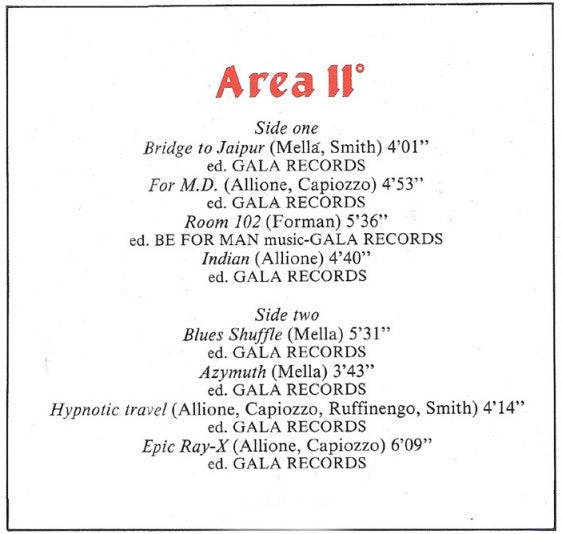 Area II - Area II°