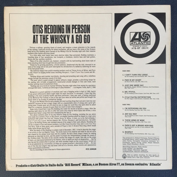 Otis Redding - In Person At The Whisky A Go Go
