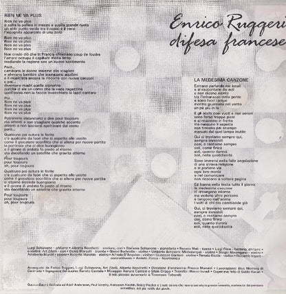 Enrico Ruggeri - Difesa Francese