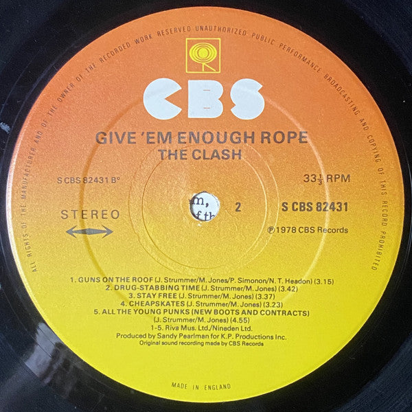 The Clash - Give 'Em Enough Rope