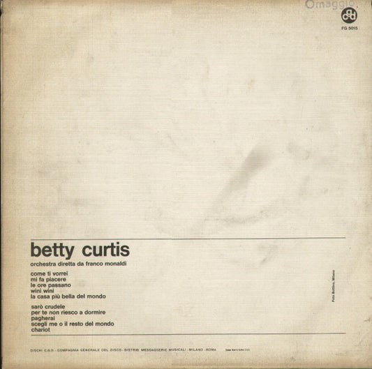 Betty Curtis - Betty