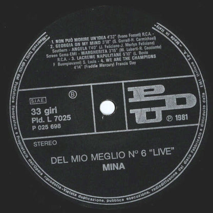 Mina - Del Mio Meglio N. 6 Live