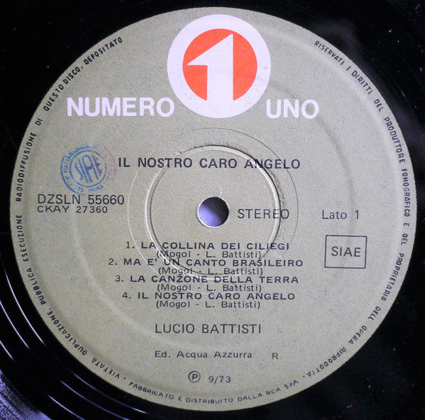 Lucio Battisti - Il Nostro Caro Angelo