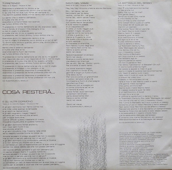 Raf - Cosa Resterà...