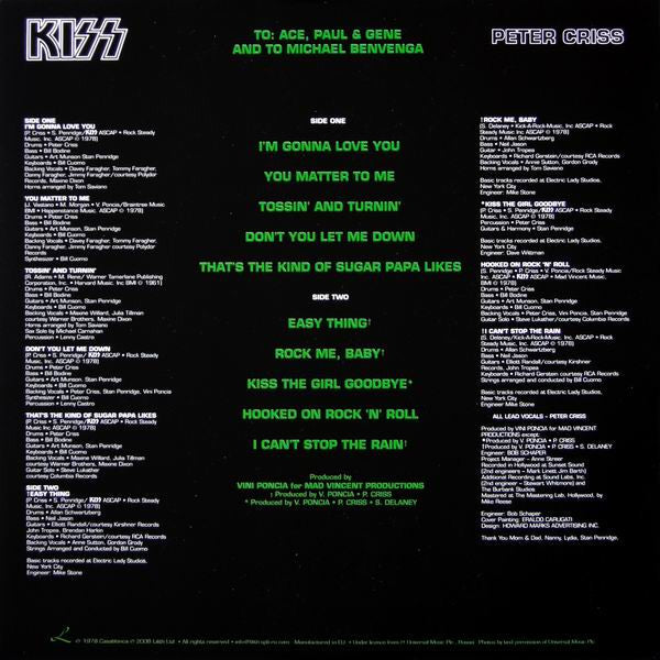 Kiss - Peter Criss (nuovo)