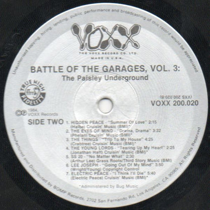 Various - Battle Of The Garages, Vol. 3: The Paisley Underground