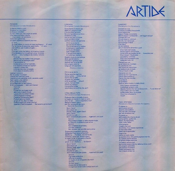 Renato Zero - Artide Antartide
