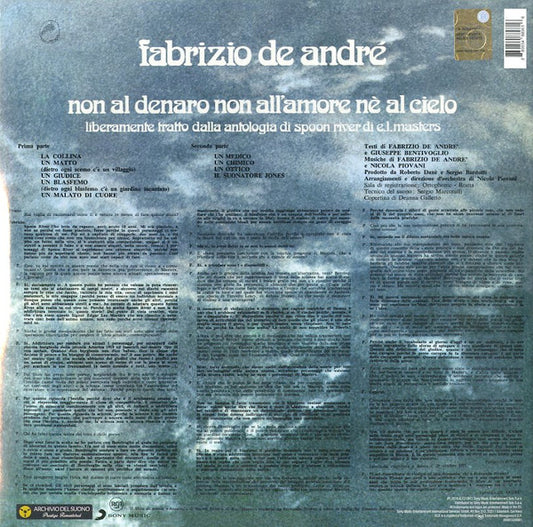 Fabrizio De André - Non Al Denaro Non All'Amore Nè Al Cielo (nuovo)