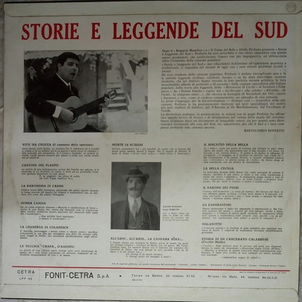 Otello Profazio - Storie E Leggende Del Sud