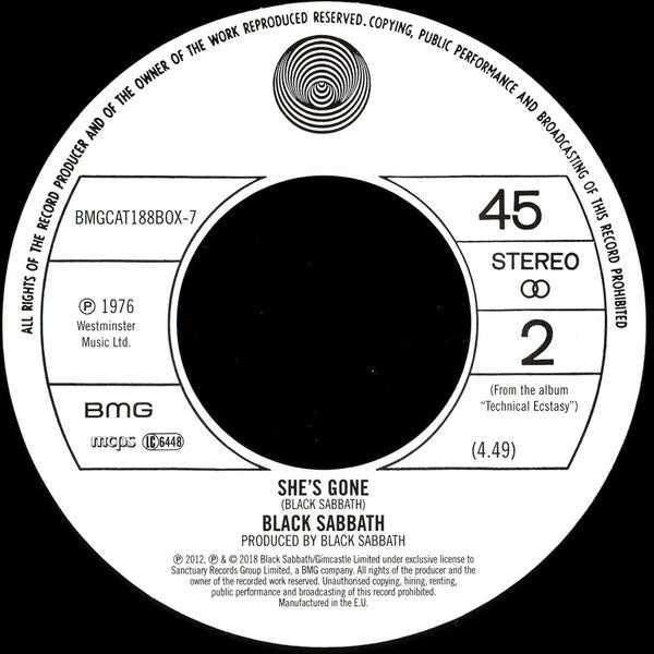 Black Sabbath - Supersonic Years: The Seventies Singles Box Set