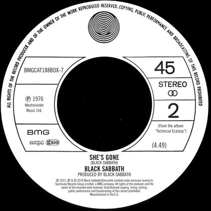 Black Sabbath - Supersonic Years: The Seventies Singles Box Set