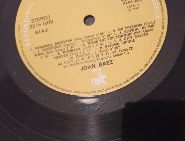 Joan Baez - Joan Baez In Italy