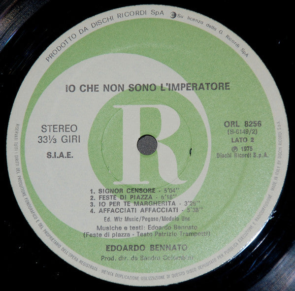 Edoardo Bennato - Io Che Non Sono L'Imperatore