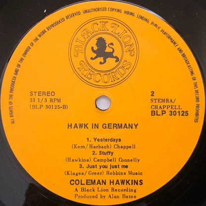 Coleman Hawkins & Bud Powell ‎– Hawk In Germany