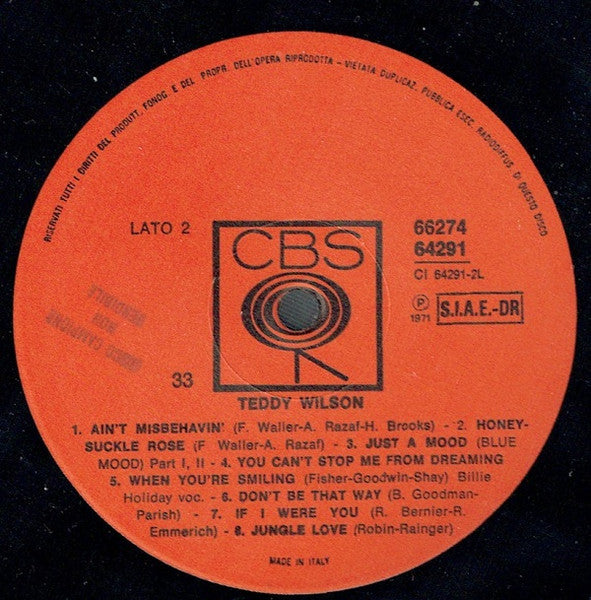 Teddy Wilson - Blues In C Sharp Minor