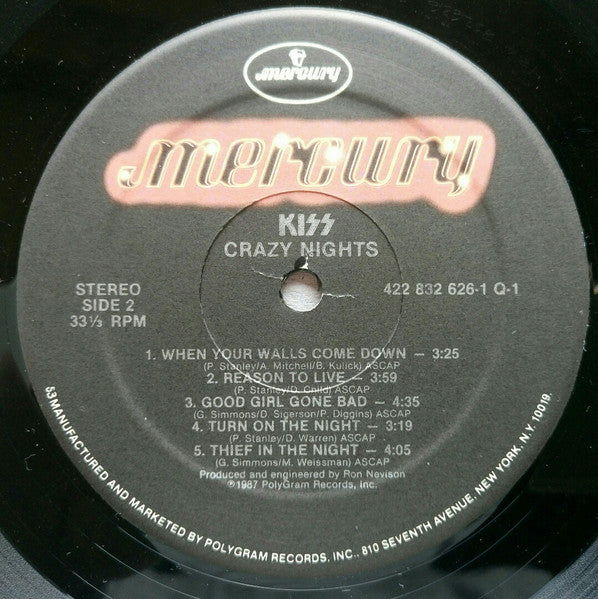 Kiss - Crazy Nights
