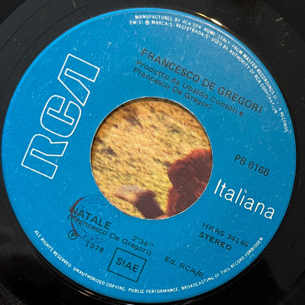 Francesco De Gregori - Generale / Natale (7")