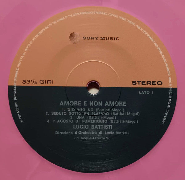 Lucio Battisti - Amore E Non Amore (nuovo)