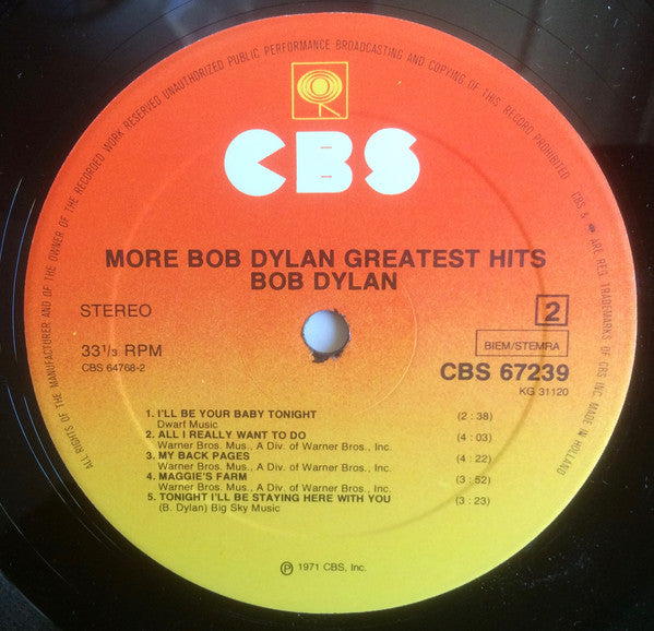 Bob Dylan - More Bob Dylan Greatest Hits